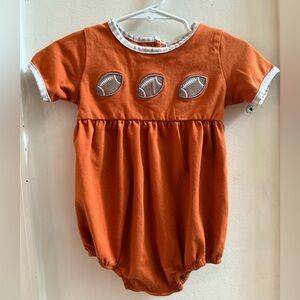 Abby & Evie Football Romper